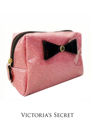 VCHB-286*VICTORIA'S SECRET BOW-DETAILED COSMETIC BAG